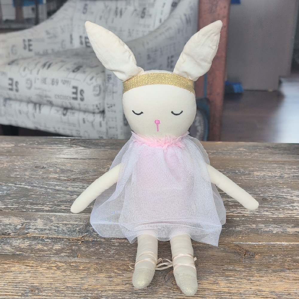 Sunlord Apparels Cotton Ballerina Bunny Plush Heirloom Style Art Doll